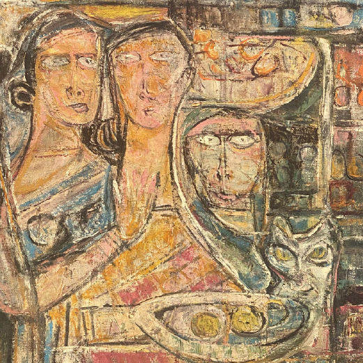 Women with Cat